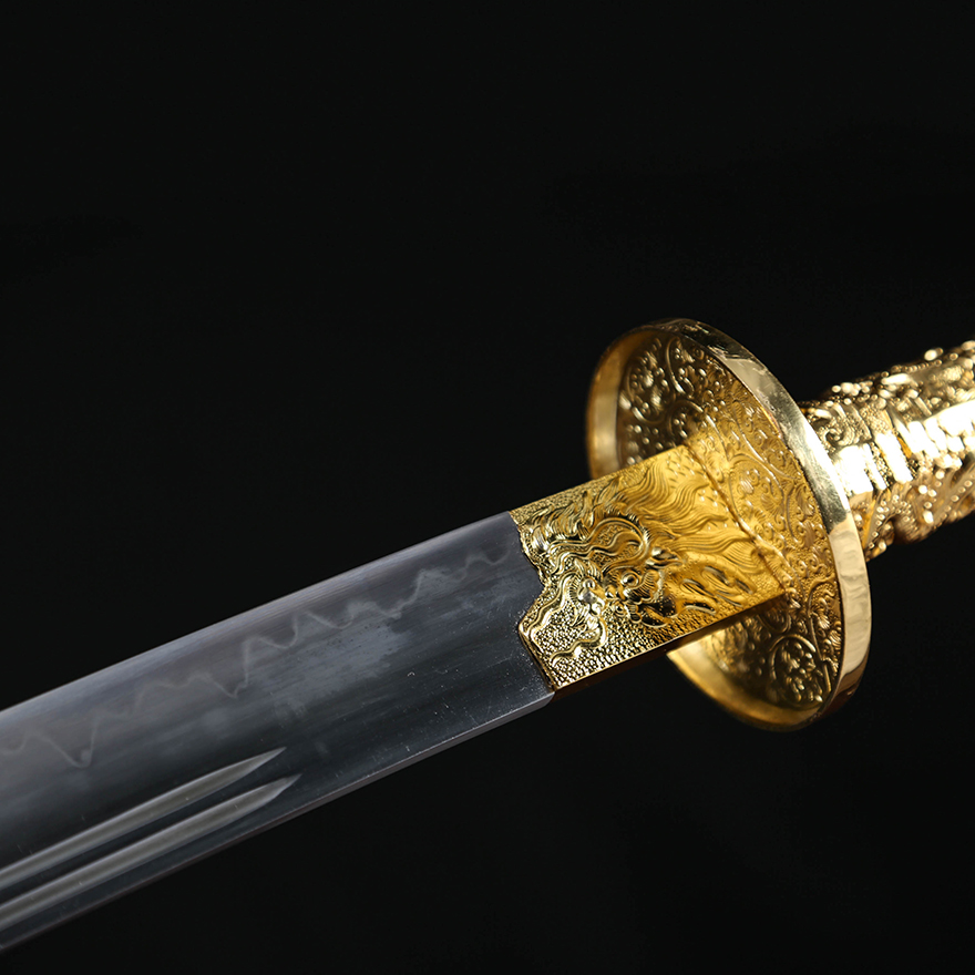 【即刻拍】康熙配刀 龙泉宝剑 深蓝之剑作者钟石勇倾心打造 送剑架