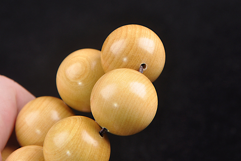 玫之尔天然湖北高山小叶黄杨木手串精佛 20mm