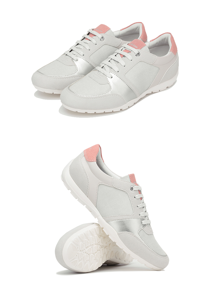 geox/健乐士女鞋春夏休闲鞋透气鞋舒适少女风街拍小白鞋d826db 黑色c