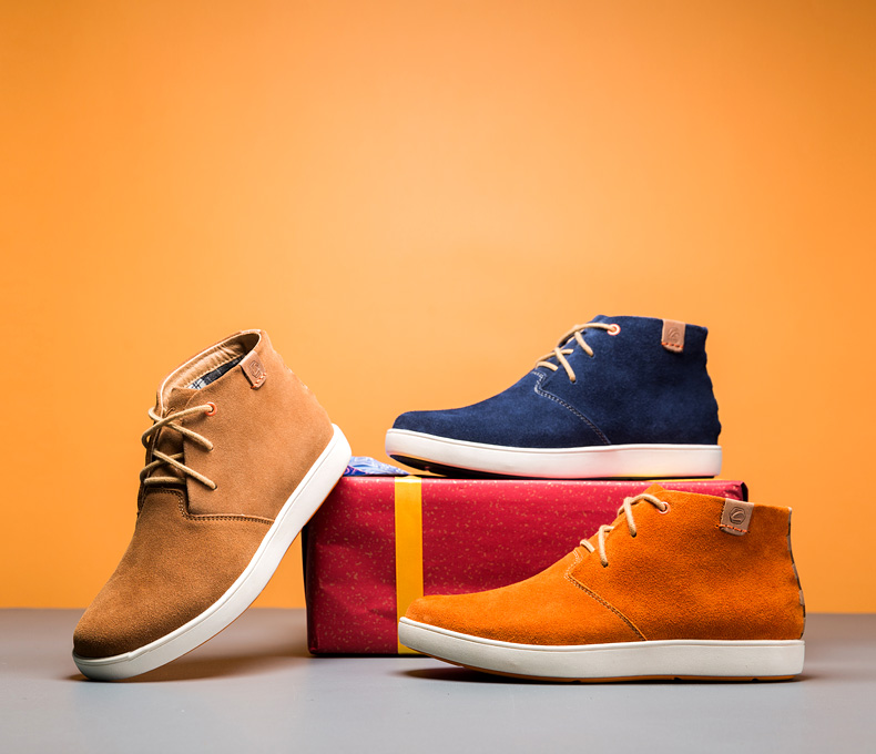 cele策乐秋冬款系带男靴 生活时尚英伦系带男鞋高帮鞋保暖m4d2a34701