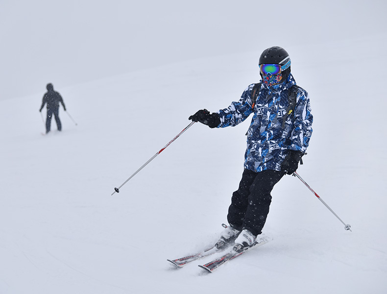 marsnow冬季滑雪服男加厚防风防水透气滑雪衣蓝灰m