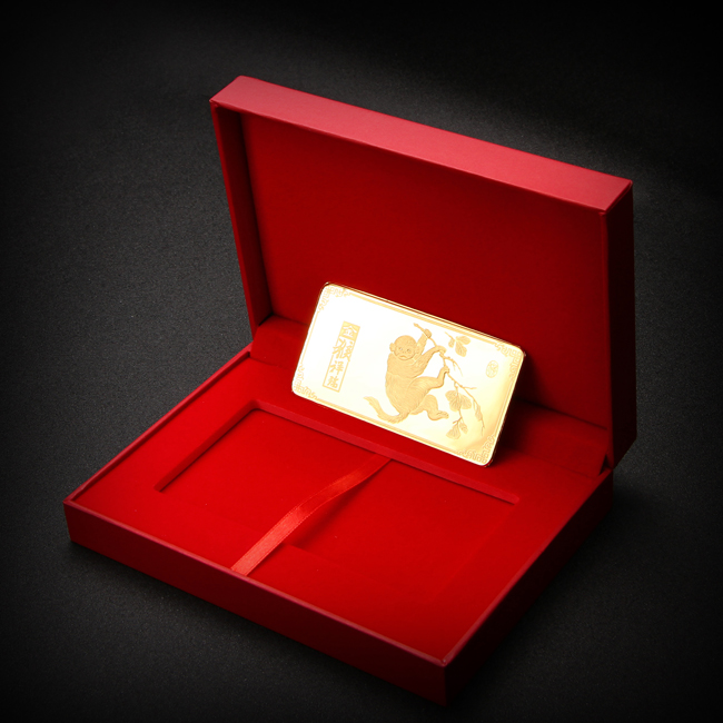 zsk珠宝钻石快线生肖猴黄金金条金猴旺运足金9999投资金条定制2g
