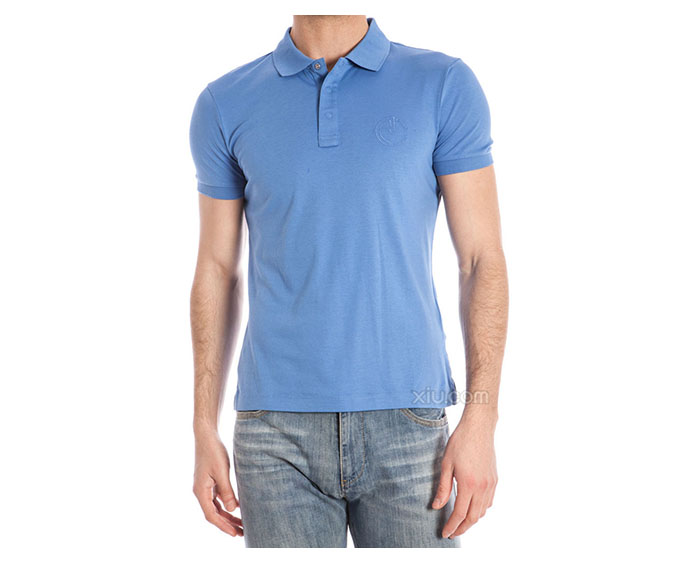 collezioni 阿玛尼精选 男士纯棉polo衫 蓝色 l【图片 价格 品牌 报价