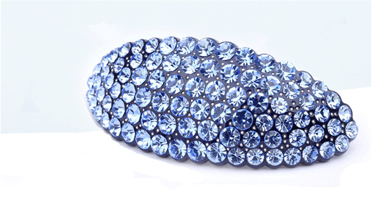 鑫隆盛 水钻弹簧发夹头饰韩版满钻发卡饰品横夹顶