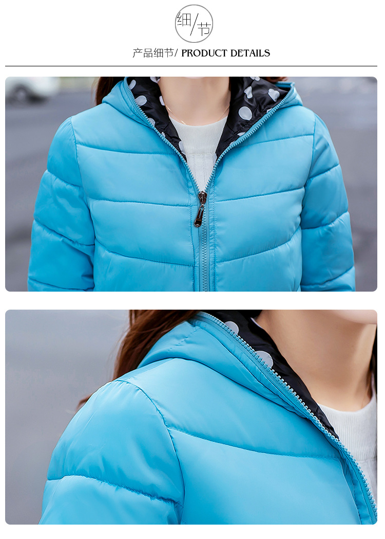 博涵轩2015冬季女装新款修身双面穿棉衣棉服短外套A8968 玫红色 XXL