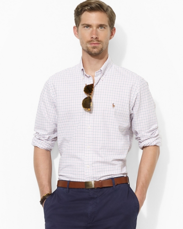 pink/blue  featuring a classic tattersall pattern, this handsome