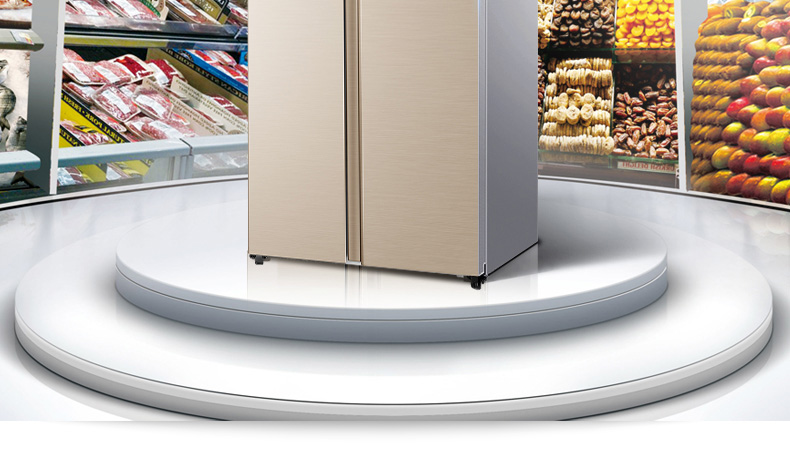 海尔(haier)对开门 541升冰箱 变频 风冷无霜 多层路送风 bcd-541wdpj