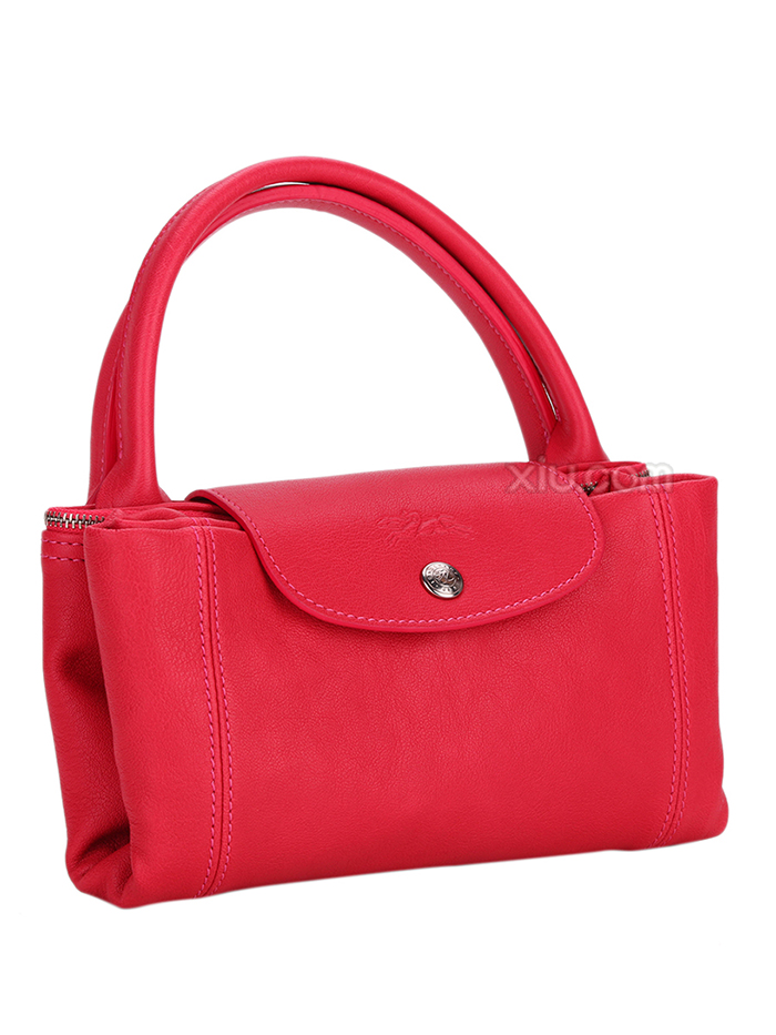 longchamp 珑骧 le pliage 系列 女士长柄小号尼龙折叠饺子包 红色 f