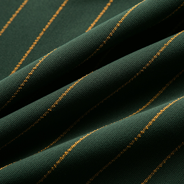 2016年春装新款经典条纹七分裤阔腿版型连体休闲裤|316144031 041深绿