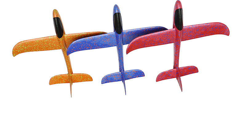 48cm手抛飞机泡沫滑翔机包邮纸飞机航模型飞行器儿童户外亲子玩具六一