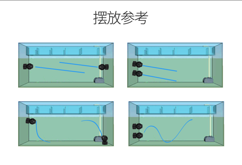 捷宝造浪泵水族箱海水缸造流泵变频冲浪机器多种模式可调流量ow50造浪