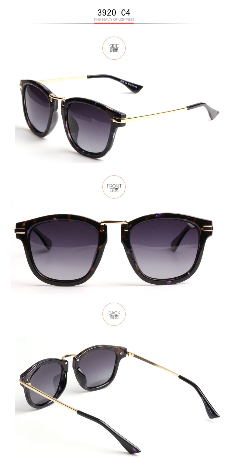 sissi茜茜时尚男女款墨镜偏光太阳镜3920 c4