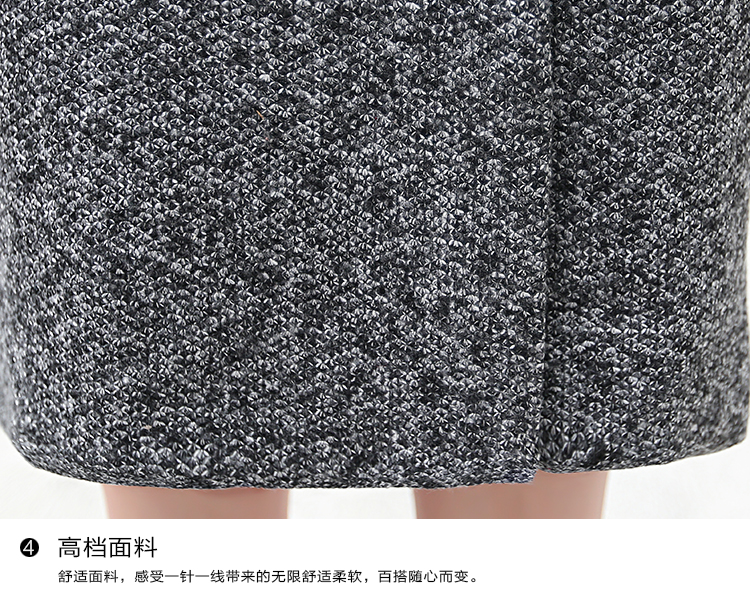 素念 毛呢大衣 女 2016春装新款女装欧美风衣中长款 宽松毛呢外套 女士外套 灰色 M