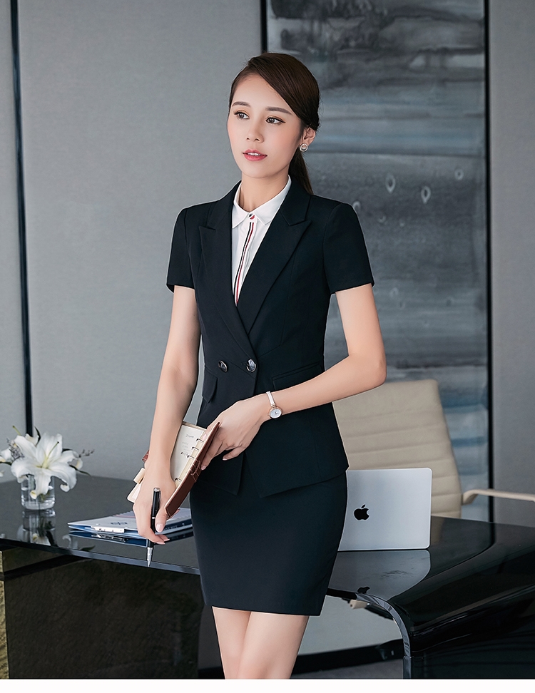 慕淘 职业装套装女2020春夏季新款修身气质时尚商务白领工作制服条纹