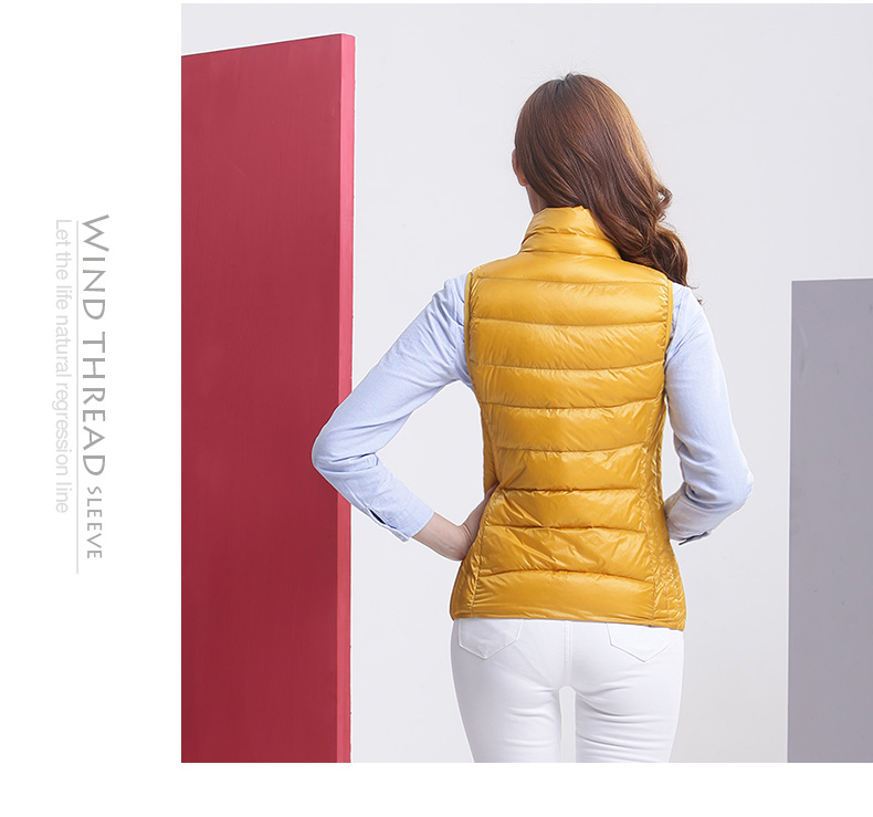 
                                        高梵 2015秋冬新款潮修身显瘦轻薄羽绒服马甲女短款时尚百搭女装外套 GM1510012A 橄榄绿 L/165                