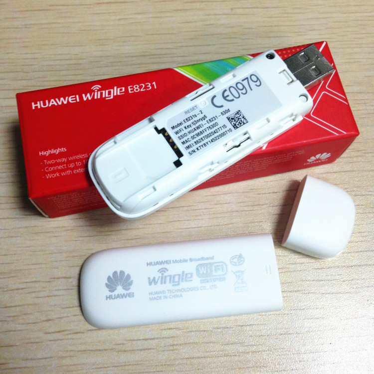 华为E8131/E355升级版E8231 21M 中国联通3G无线上网卡/WIFI猫,选 E8231单设备 6赠送USB数据线
