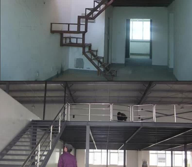 北京钢结构 搭建钢结构阁楼加二层槽钢工字钢方钢室内别墅隔层楼梯