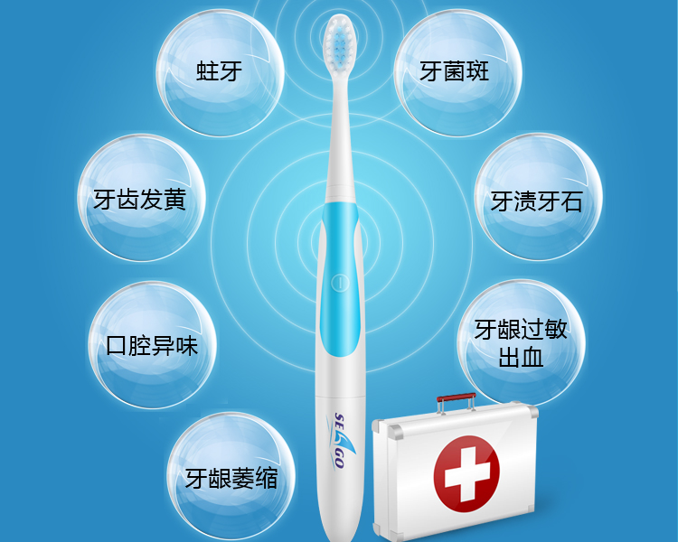 
                                                            【领劵下单立减20元】赛嘉（seago） 电动牙刷家用成人自动声波震动牙刷软毛情侣款 亲民款（5个刷头）                