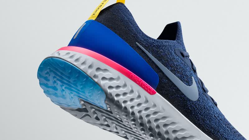 全球购耐克(nike)epic react flyknit 泡沫颗粒编织男士跑步鞋 aq0067