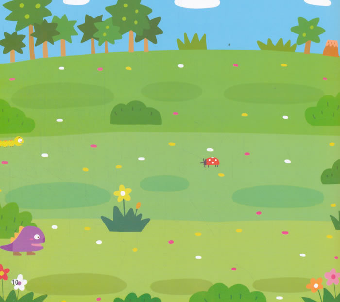 奇趣场景数学贴纸书——恐龙 规律概念(手脑协调,激发想象,创意无限