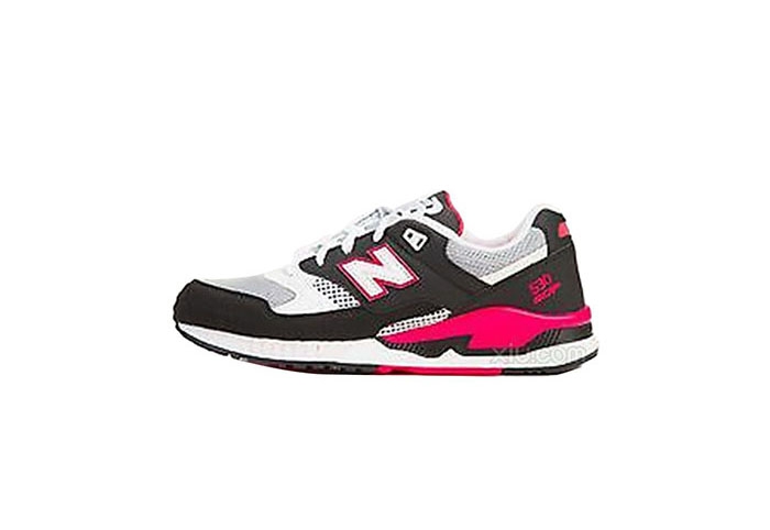 new balance 新百伦 男士logo拼接系带圆头运动鞋 白色 8