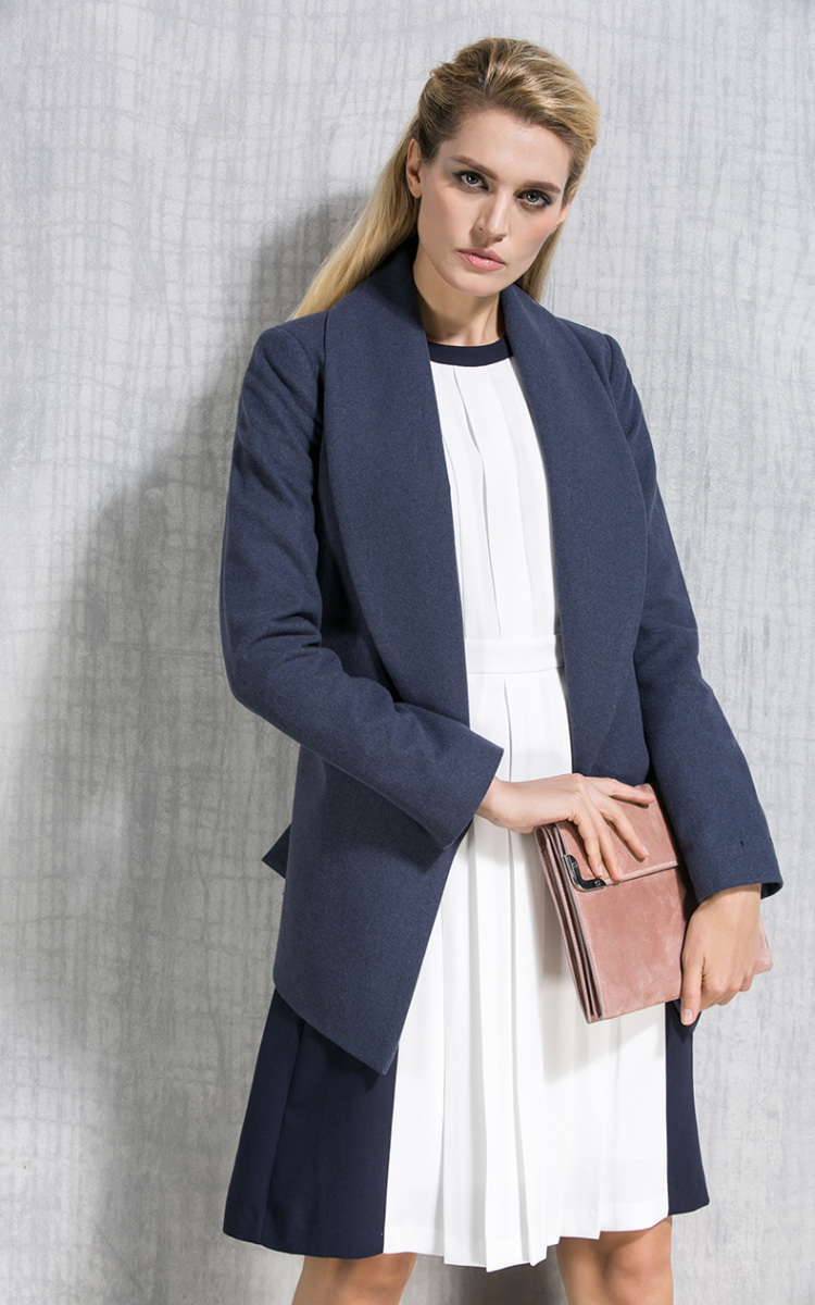 女装 毛呢大衣 思莱德(selected) 思莱德selected精细高含量羊毛系带