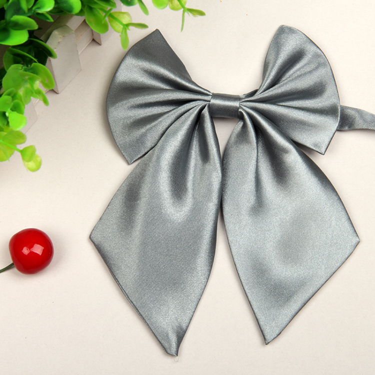 茉蒂菲莉 女士领花 银行酒店学生职业装纯色领花 黑色