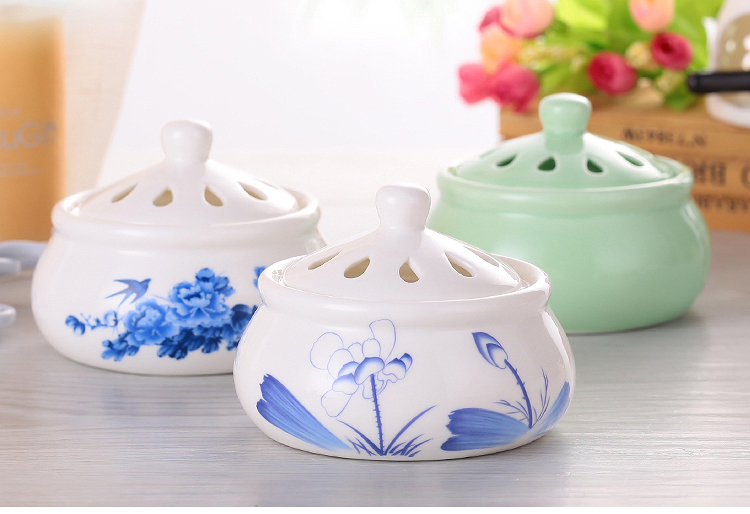 精油炉陶瓷插电大号家居卧室香水香薰炉精油灯 h梅花黄