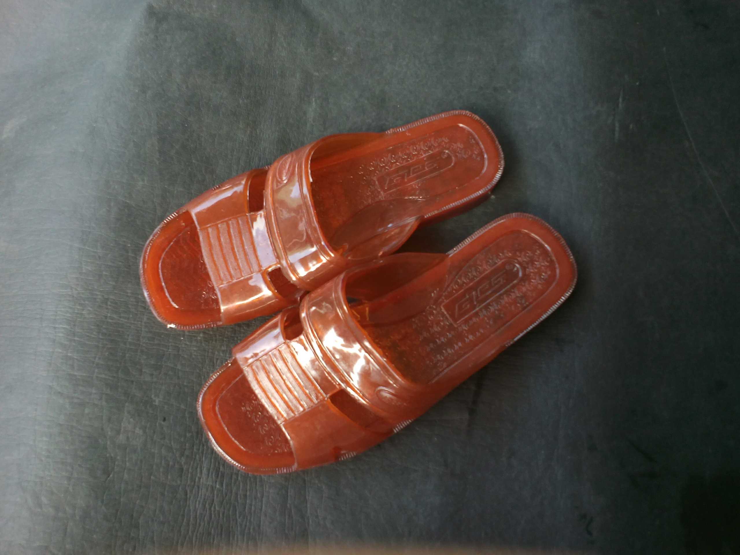 夏季中老年男塑胶塑料民工浴室拖鞋硬底家居一字拖复古简易拖鞋老人凉