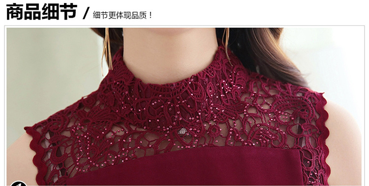 萱伊娜2016夏装新款女装 棉麻印花连衣裙  CB1658下架 红大头 XXL