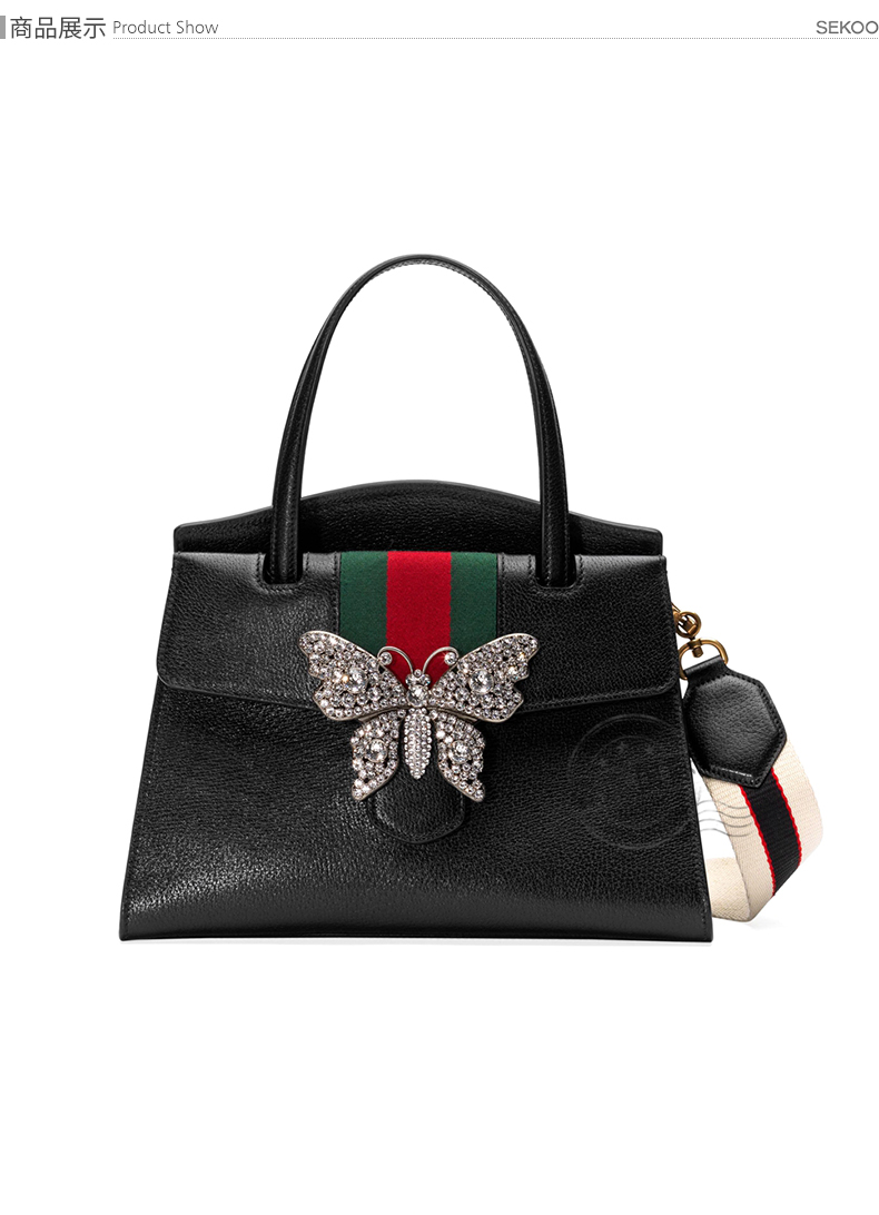gucci古驰女包guccitotem系列手提包505342cwgex8478黑色