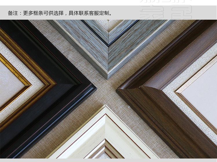 
                                        森朴 欧式有框画简欧简约客厅沙发背景墙装饰画 美式现代挂画书房壁画红色珊瑚 白银框ACD3件套 45*60                