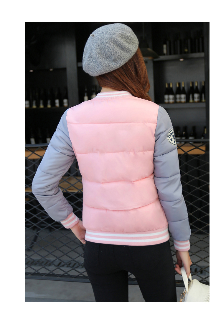 
                                        TEREIS 2015秋冬装新款韩版修身加绒百搭情侣棉服短外套女 绿 色 s                