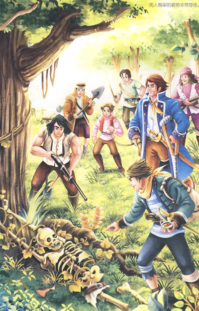 《金银岛》是史蒂文森最成功的作品之一,其故事情节起源于他偶然得到