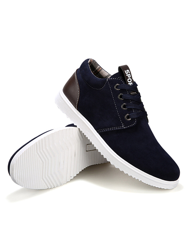 昆仑豹时尚休闲鞋春秋新款男士休闲皮鞋平底低帮系带鞋时尚潮鞋 hd