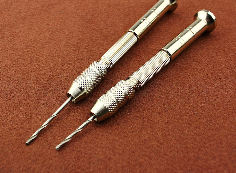 观玉 不锈钢打孔器 文玩扩孔器 佛珠diy配件 金刚捻钻工具 钻把一个