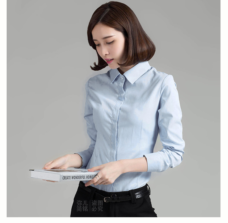 
                                        mineeor2017春装新品衬衫女长袖韩版女装百搭纯色镂空花边袖立领打底 长袖-白色 M                