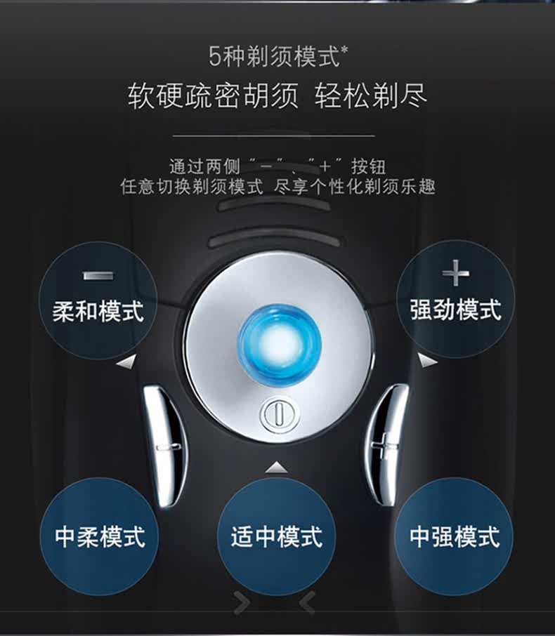 送男友博朗(braun)剃须刀电动刮胡刀胡须刀全身水洗智能清洁中心7系