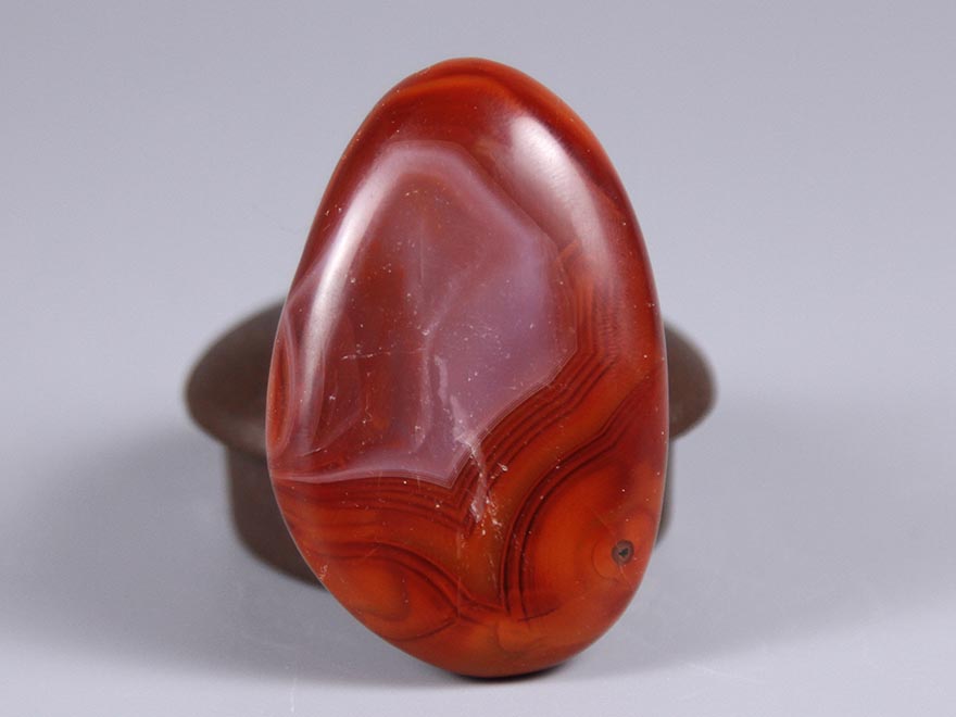 南红玛瑙观音挂件30.01克 【玩石物语】