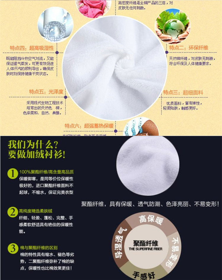蒙莎娜 2016新款宫廷荷叶边加厚打底衫 冬款修身加绒衬衫女韩版保暖衬衣女装OL 白色 XL