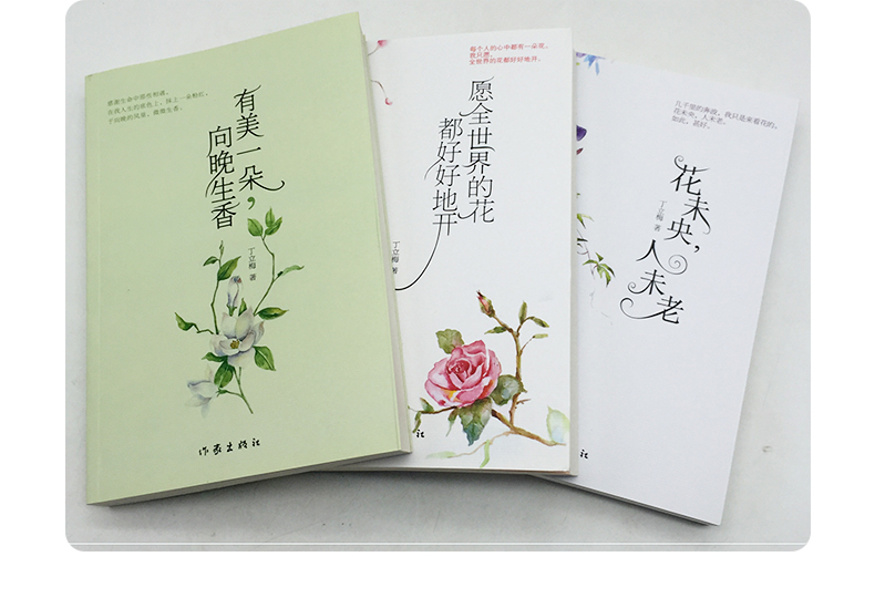 2019新版全3册丁立梅的书散文作品集全套有美一朵向晚生香愿全世界的