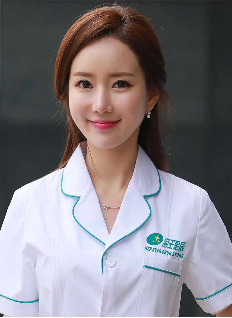 服休闲医护服男女医师服美容师纹绣蓝色大褂工作服 白衣浅蓝领长袖 l