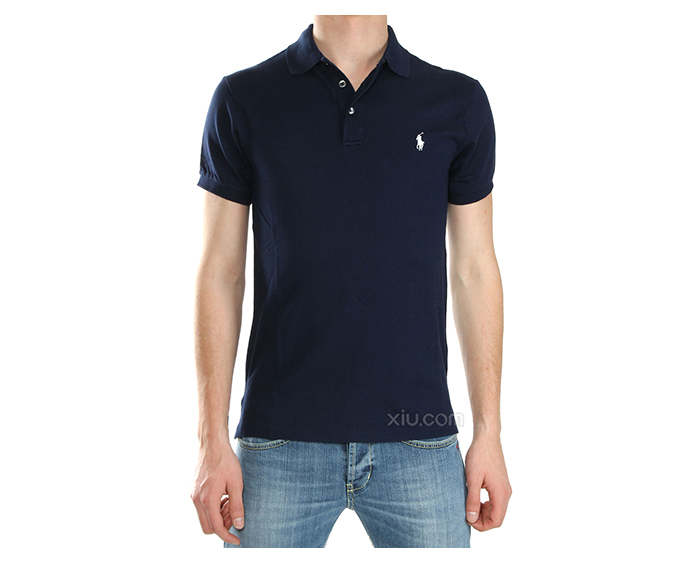 polo ralph lauren 男士刺绣polo衫 蓝色 l