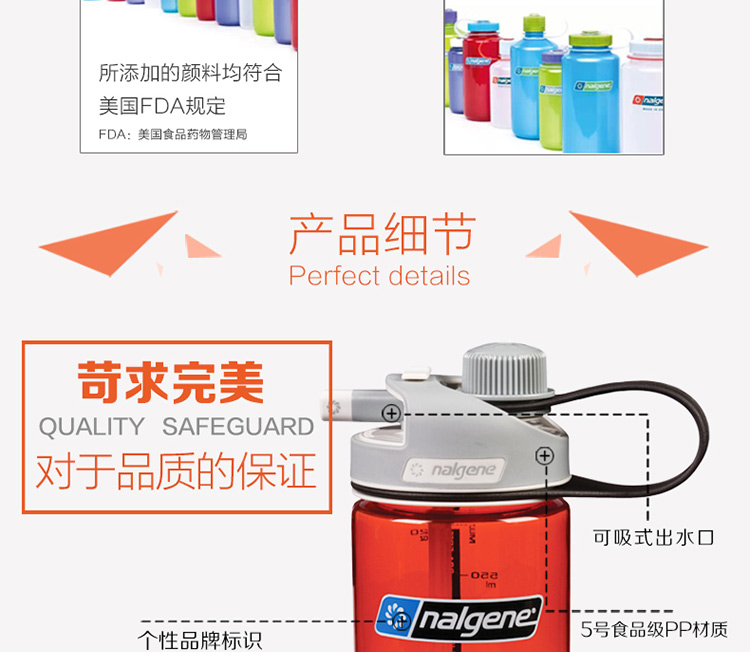 
                                                            
                                                            美国乐基因nalgene原装进口吸管杯男 成人便携车载 运动健身户外水杯 孕妇安全健康热水塑料杯子女 【550ml】透明1790-1020                