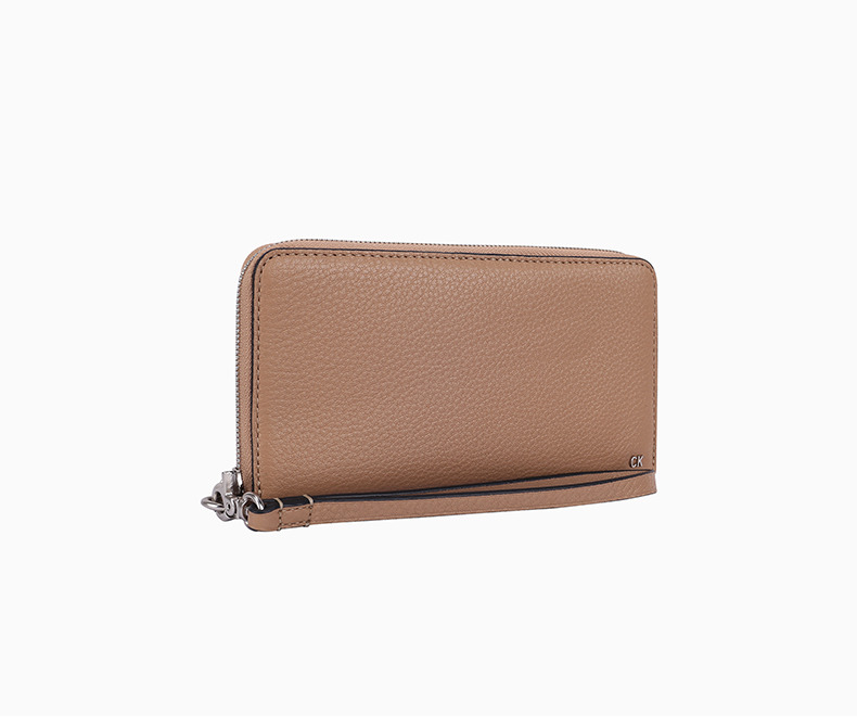 ck jeans/经典款 女士简约长款拉链钱包 dp0991s9300 001-黑色