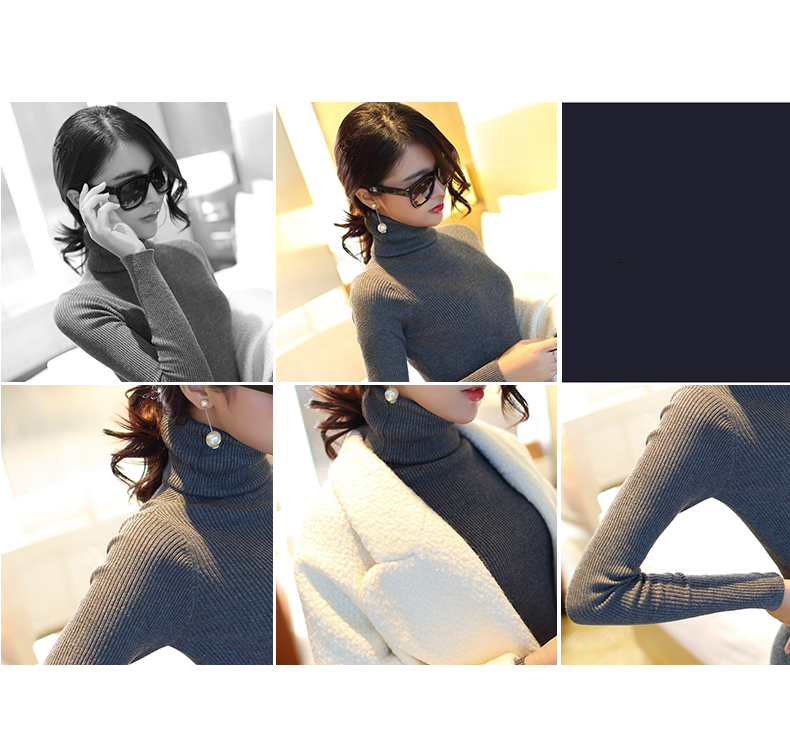 瑜欣静2015秋冬装新款秋款女装长袖连衣裙女秋连衣裙针织打底裙 灰色 均码