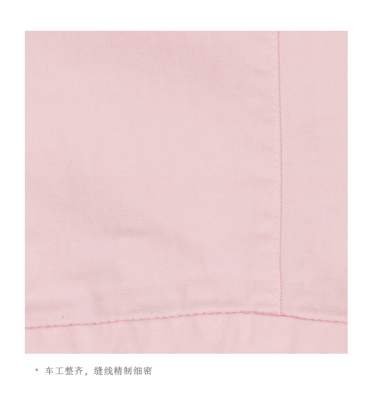 Mordorf2015秋季新款牛仔外套 欧美街头荷叶边短款女 粉红色 XL