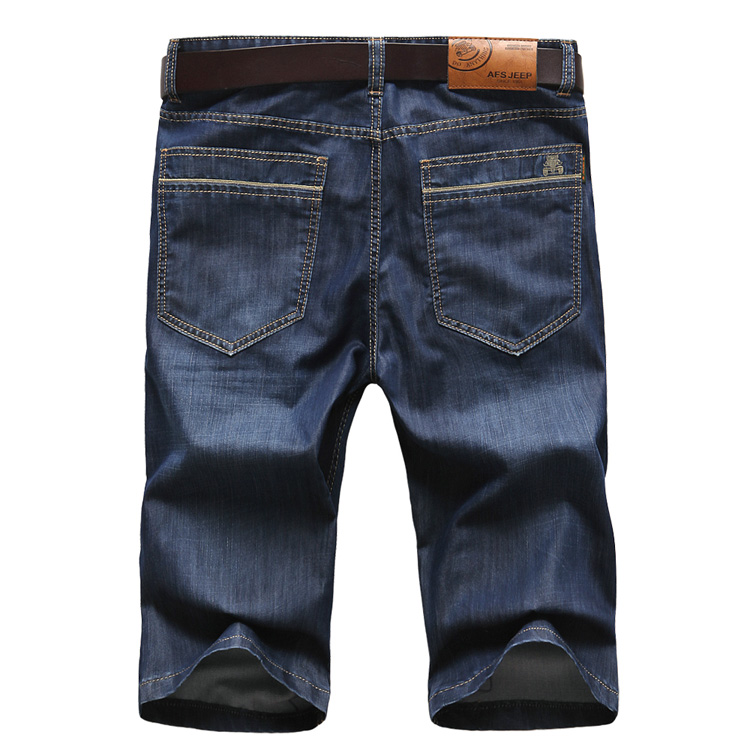 afs jeep牛仔中裤五分裤战地夏季吉普男士宽松大码5分短裤直筒潮bst