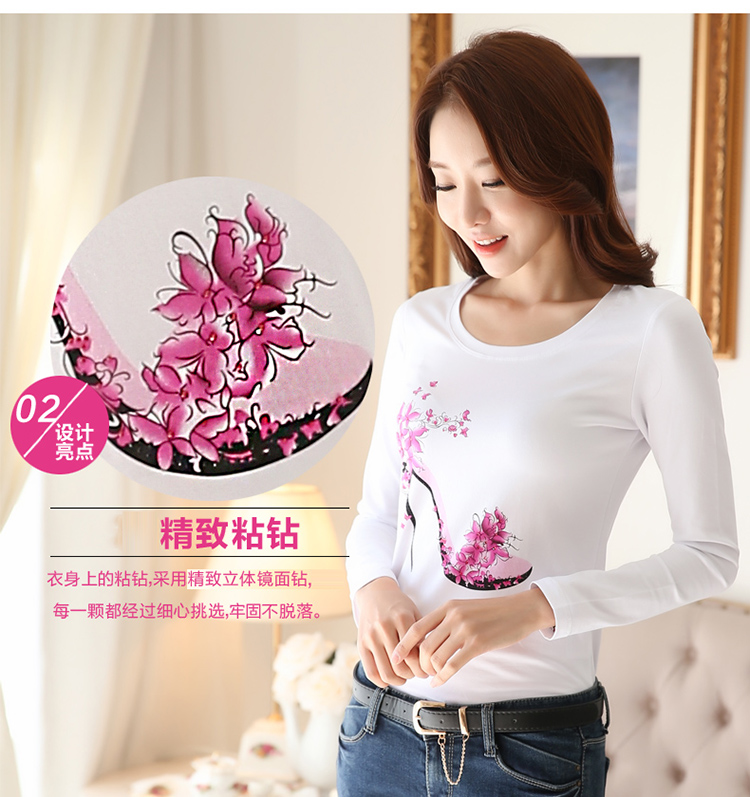 布拉朵2016夏季新款女装韩版时尚修身短袖T恤女D61 白色. L