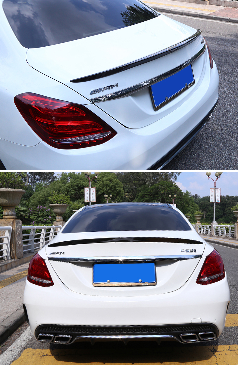 c180l c200l c260l c300改装定风压尾扰流板专用尾翼 奔驰c级专用